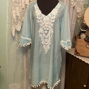 Aquamarine Beach Cover Dress Sz Sm
